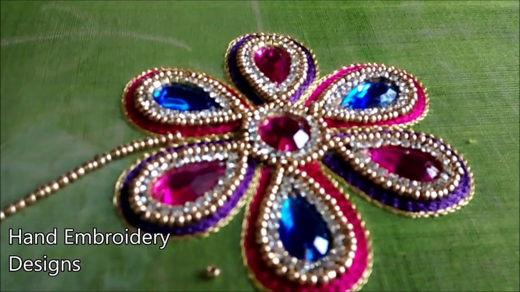 Latest blouse designs | simple maggam work designs for blouses | hand embroidery designs