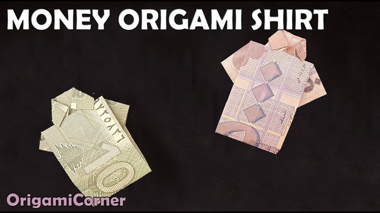 MONEY ORIGAMI SHIRT EASY TUTORIAL ! ????????