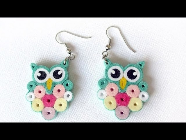 Quilling paper earing .new stylish quilling paper earing