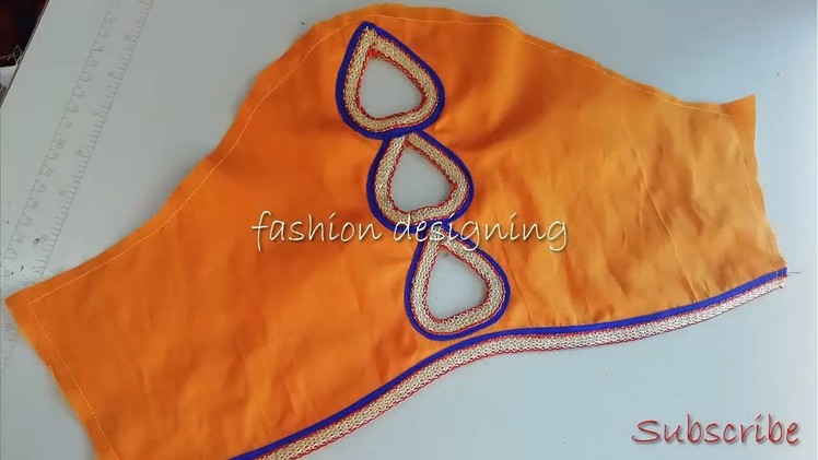 Stitching of heart design on the hand of a blouse | fashion designing