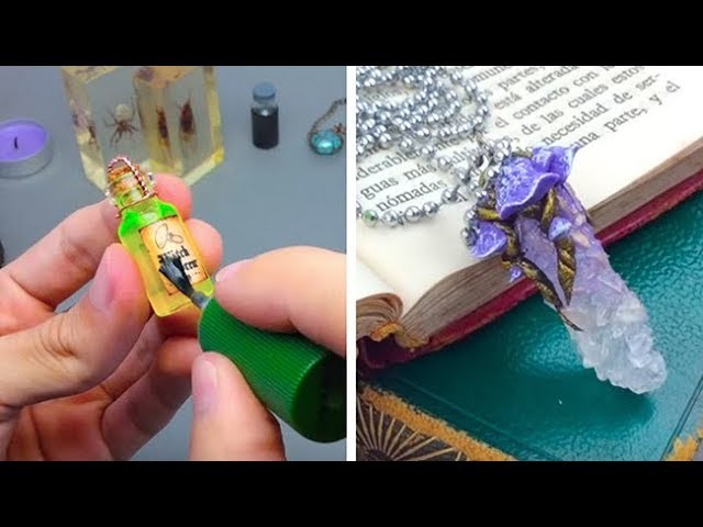 8 ORIGINAL MINIATURE FAIRYTALE CRAFTS CREATED WITH VARIOUS MATERIALS
