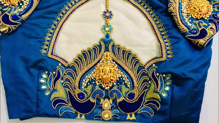 Aari Embroidery with Lakshmi pendant !!!