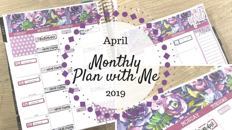 April 2019 Plan with Me | Erin Condren & Planner Kate |