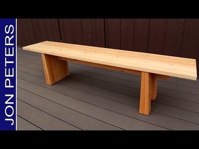Awesome Free Plans for this $40 DIY Modern Bench