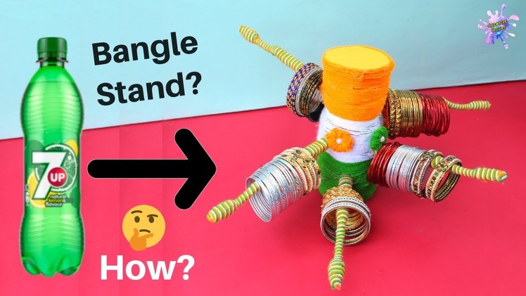 Bangle Stand making at Home with Waste Toothbrush & Plastic Bottle | Best out of Waste