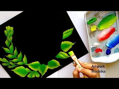 Beautiful Decorative Flower Painting | Easy One Stroke Painting | Acrylic Painting Tutorial