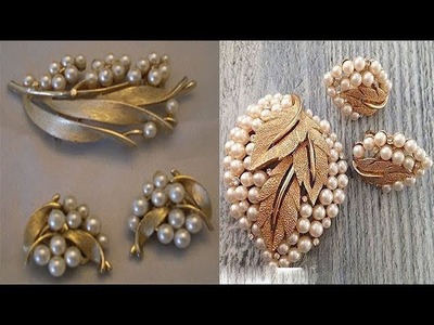 Beautiful Designer Pearl Earring And Pendant Set Designs