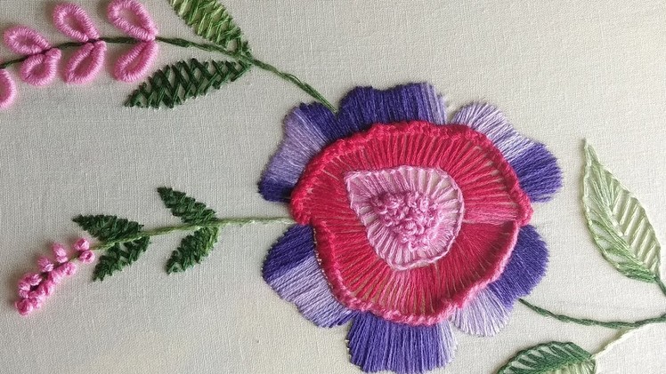 Beautiful Flower Design | Hand over embroidery Flower Design