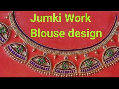 Blouse Design with Jhumkas | Aari Maggam work's