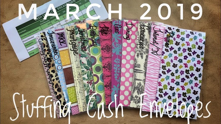Cash Envelope System March 2019 | Dave Ramsey Inspired | New Planner