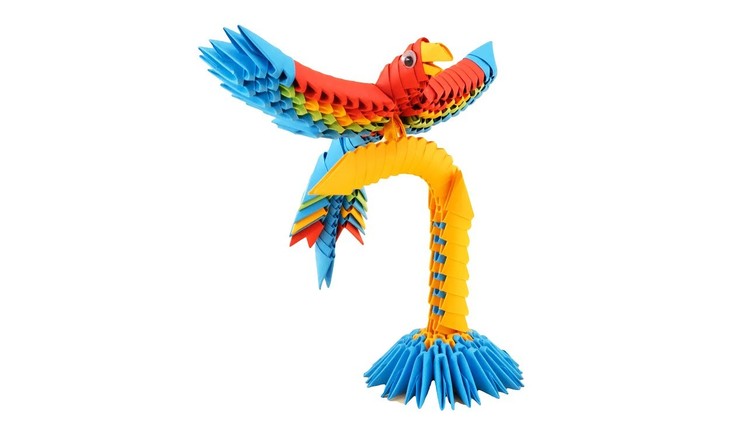 Creagami - 713 - Parrot - Origami 3D