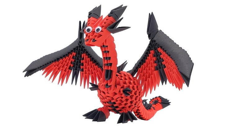 Creagami - 723 - Dragon - Origami 3D