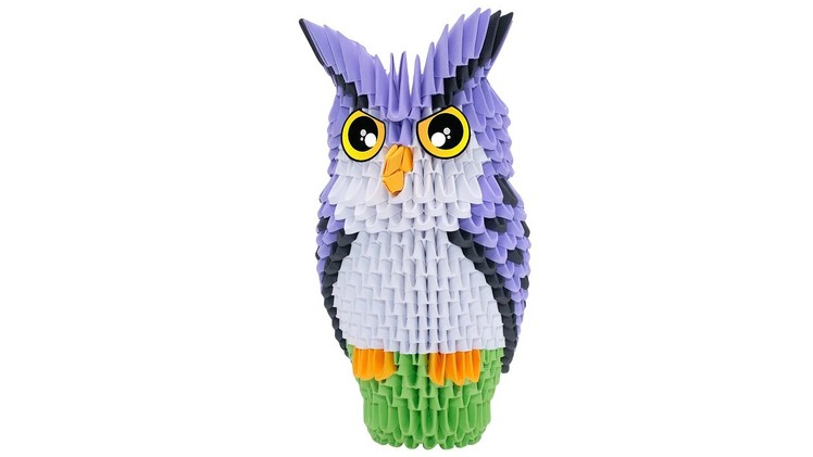 Creagami - 732 - Owl - Origami 3D