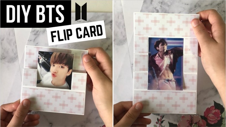 DIY BTS Swing Card TUTORIAL (flip to reveal Jungkook's abs!?)