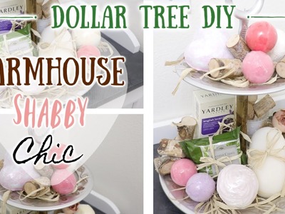 DIY DOLLAR TREE FARMHOUSE PLUNGER TIERED TRAY! UNIQUE AND EASY! 5 APRIL 19