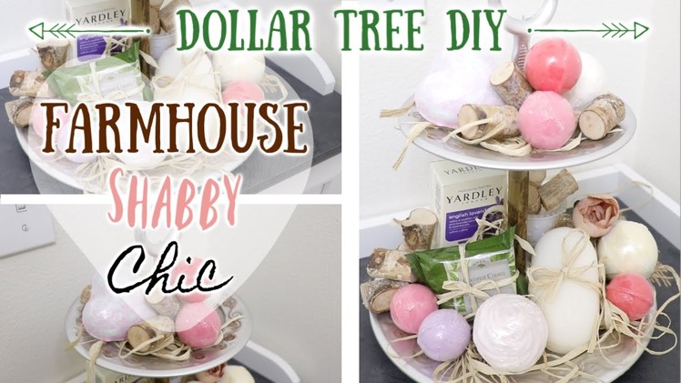 DIY DOLLAR TREE FARMHOUSE PLUNGER TIERED TRAY! UNIQUE AND EASY! 5 APRIL 19