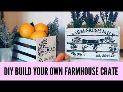DIY farmhouse crates EASY!