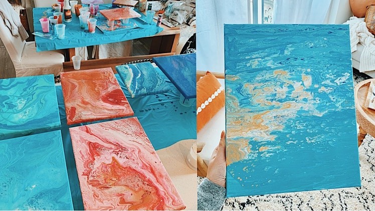DIY FLUID ART - using $2 paint and dish soap | viviannnv
