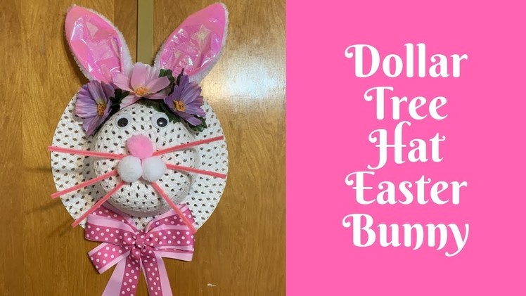 Dollar Tree Easter Crafts: Dollar Tree Hat Easter Bunny