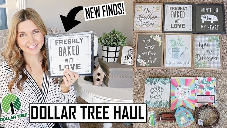 DOLLAR TREE HAUL MARCH 2019 ⭐ MUST SEE NEW FINDS & FARMHOUSE FINDS