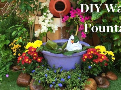 Easiest water fountain||Clay pot fountain in just 5 mins||DIY Water Fountain