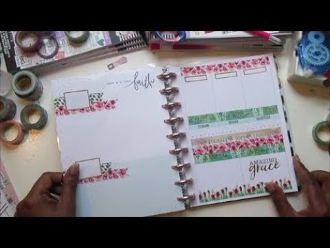 Faith Warrior || Happy Planner || Plan With Me || March 4 - 10 || ft. Park Lane Washi