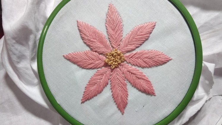 Hand Embroidery 2019 | Beautiful Flower Embroidery (easy)