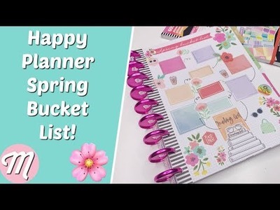Happy Planner Spring Bucket List For 2019!