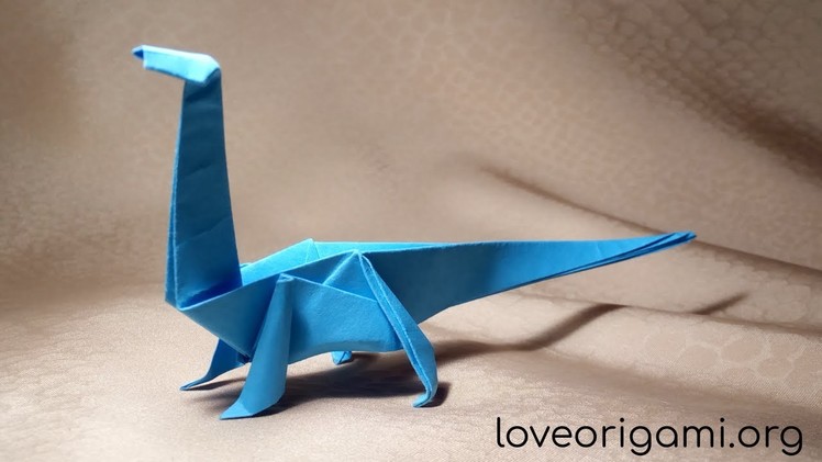 How to make an Origami Dinosaur Diplodocus