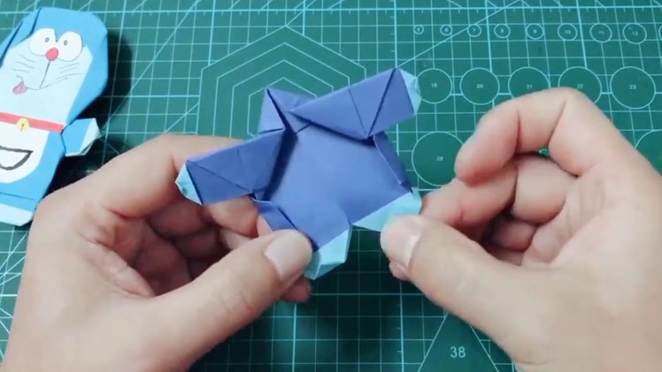 How to make an Origami Doraemon | Easy Origami Tutorial