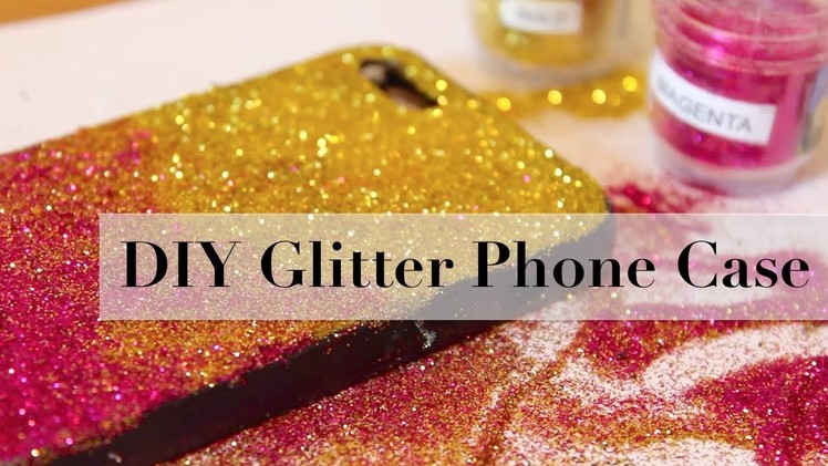 How to make mobile cover at home | Diy  Glitter phone case |