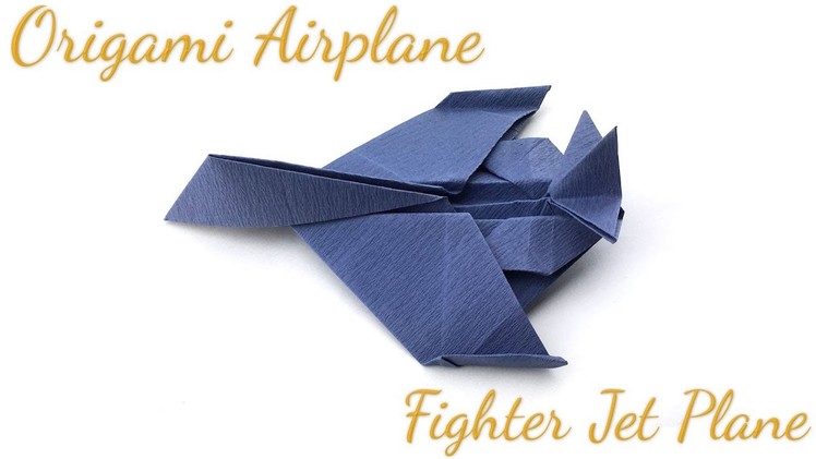 Origami Airplane (Fighter Jet Plane) Tutorial (Hyo Ahn)