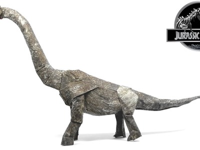 ORIGAMI BRACHIOSAURUS TIME LAPSE (Shuki Kato) 折り紙 ブラキオサウルス  恐竜  DINOSAUR  JURASSIC WORLD