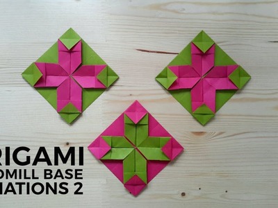 Make Origami Windmill Base Variations Tutorial 2 Origami