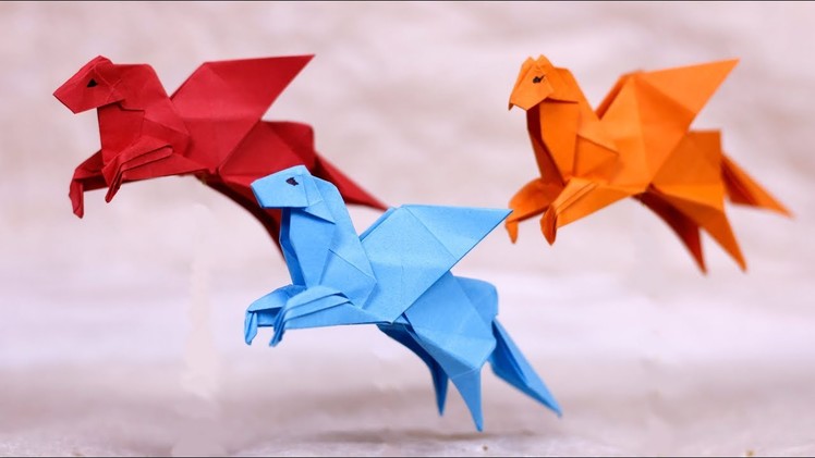 Paper Folding Art Origami: How to Make Flying Horse  #2#