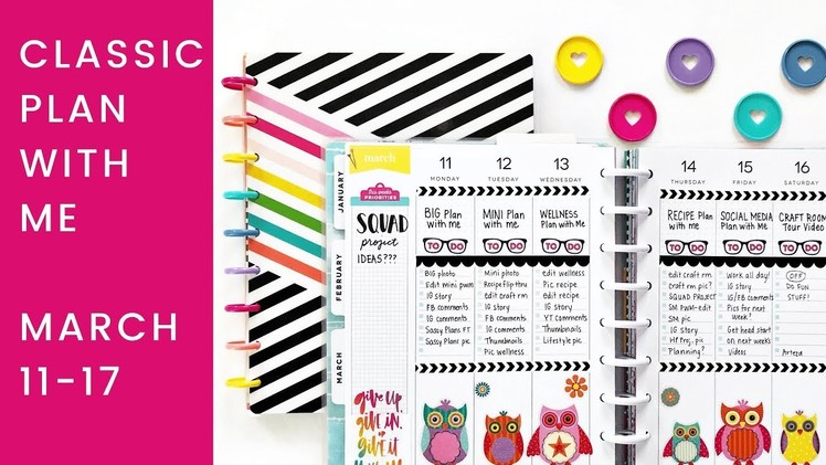 Plan with Me - Classic Happy Planner - Miss Maker - Social Media
