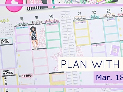 PLAN With Me!: Hello Spring :) - Classic Happy Planner Mar.18-24 | Ft. Marquita83