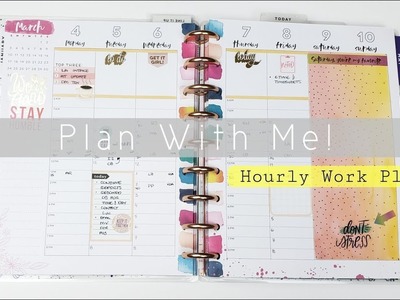 Plan With Me! | Hourly Work Planner | March 4-8