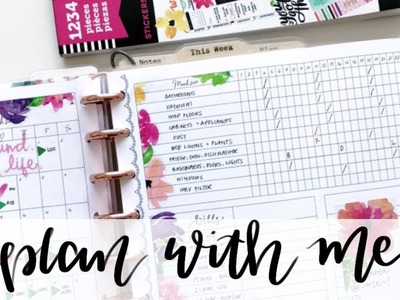 PLAN WITH ME MINI HAPPY PLANNER: March Budget & Cleaning Tracker