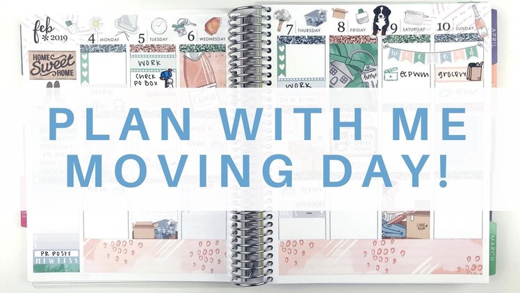 Plan With Me: Moving Day. Erin Condren Life Planner