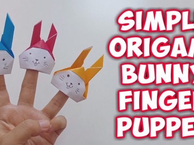 Simple Origami - Bunny Finger Puppet (Rabbit)