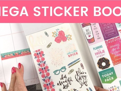 The Happy Planner MEGA STICKER BOOK plan with me Sugar & Spice