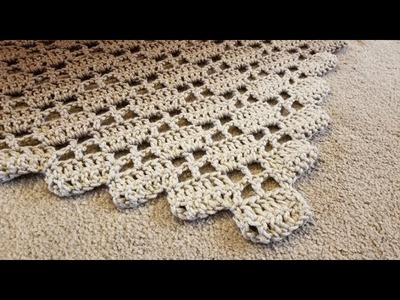 The Rustic Windows Shawl Crochet Tutorial!
