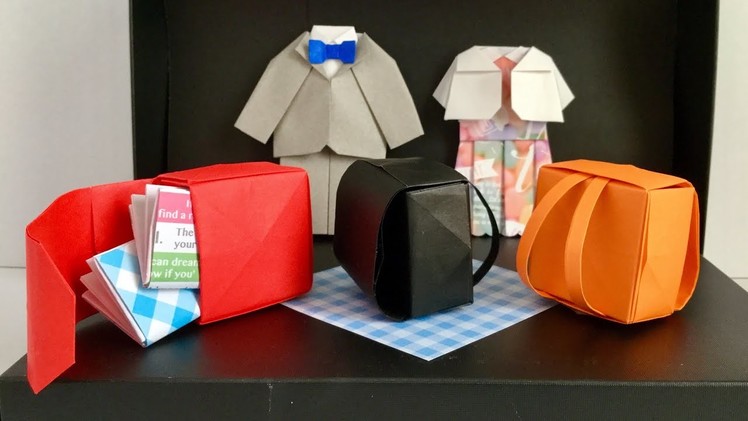 【折り紙】ランドセル  【Origami】 School bag