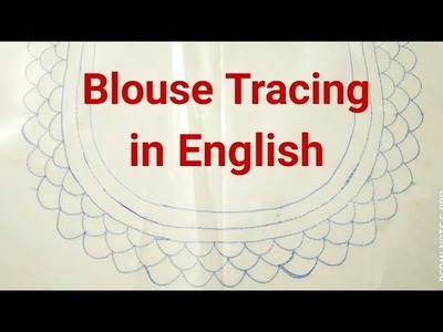 Tracing Design on Blouse | Aari Maggam Works in English