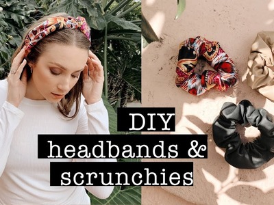 TREND: DIY Headbands & Scrunchies NO-SEW. Leather, Linen & Silk