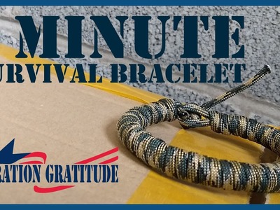 1 Minute Paracord Survival Bracelet