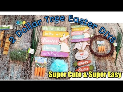 2 Dollar Tree Easter DIYS????. Look what I made by using these DT products. So Cute & Simple