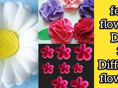 3 Felt Flowers Craft Amazing Beautiful Felt Flowers Ideas