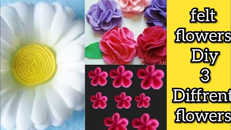 3 Felt Flowers Craft Amazing Beautiful Felt Flowers Ideas